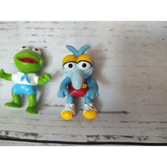 Vintage Muppet Babies KERMIT & GONZO PVC Figure 1986 McDonalds - Picture 2 of 7